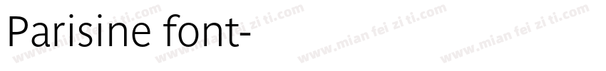 Parisine font字体转换